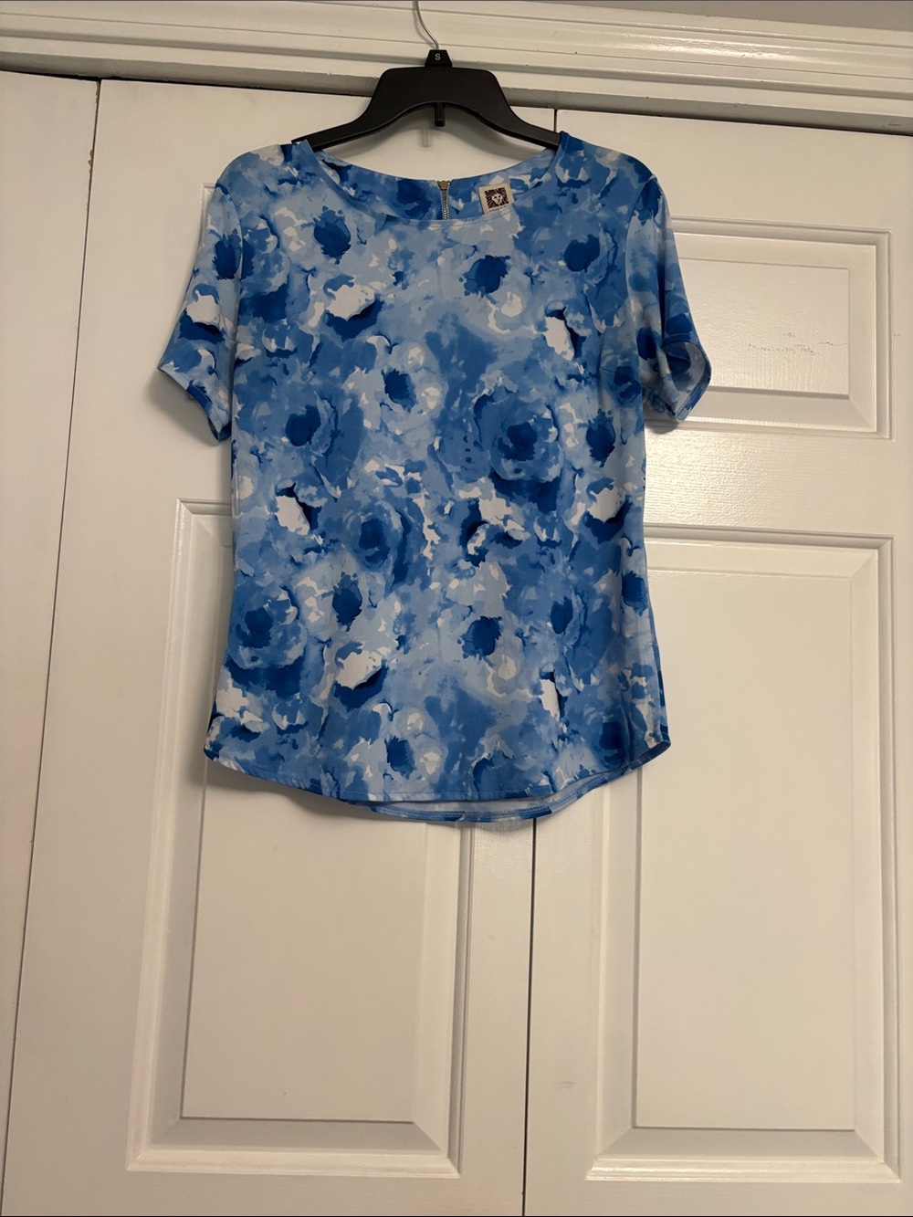 Anne Klein Floral Short-Sleeve Women's Top